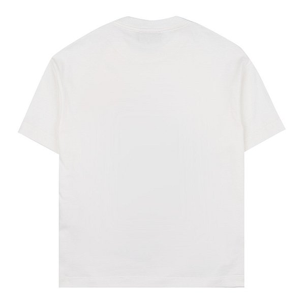 Fendi Girls Graphic Printed Crewneck T-Shirt in White