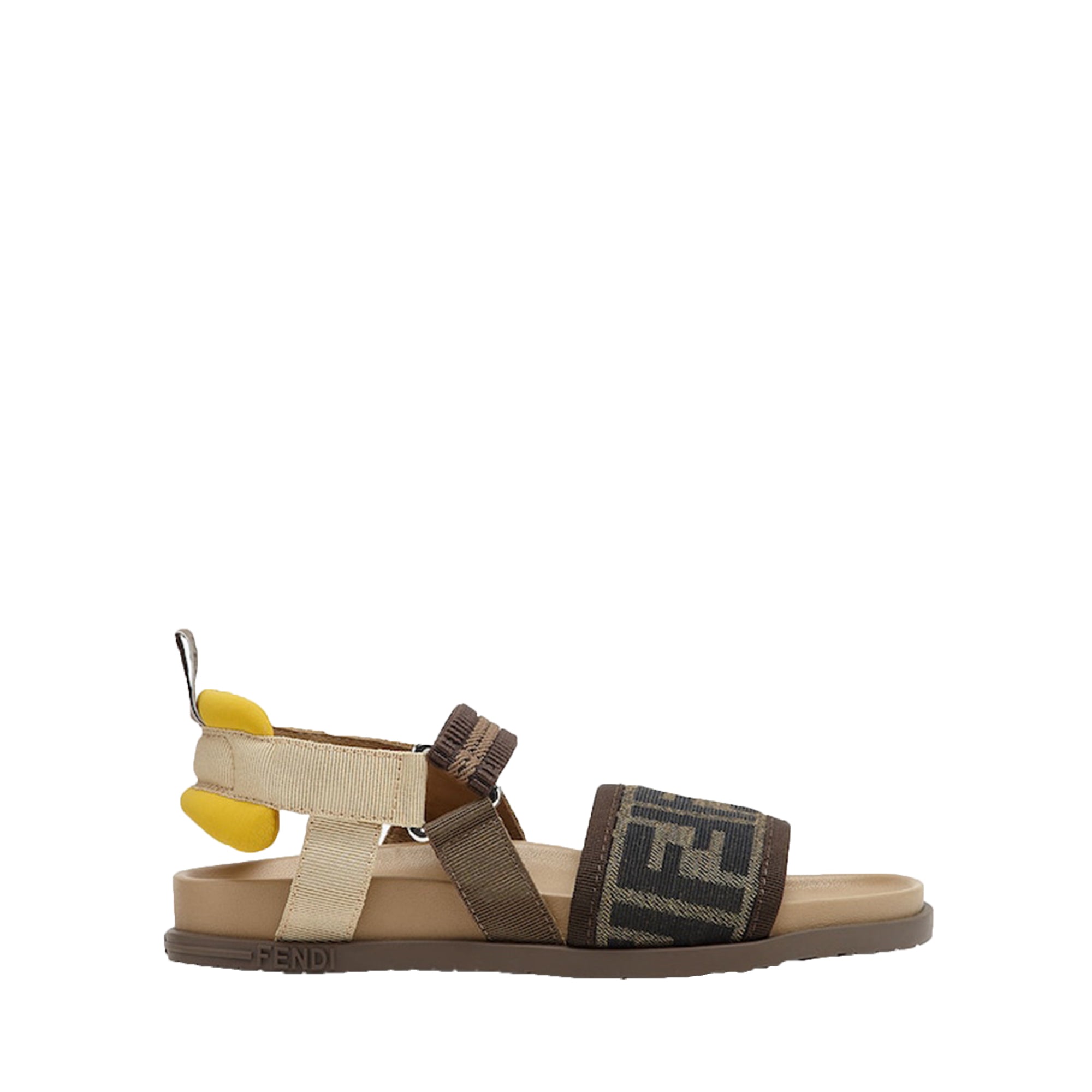 Fendi Girls FF Sandals Brown