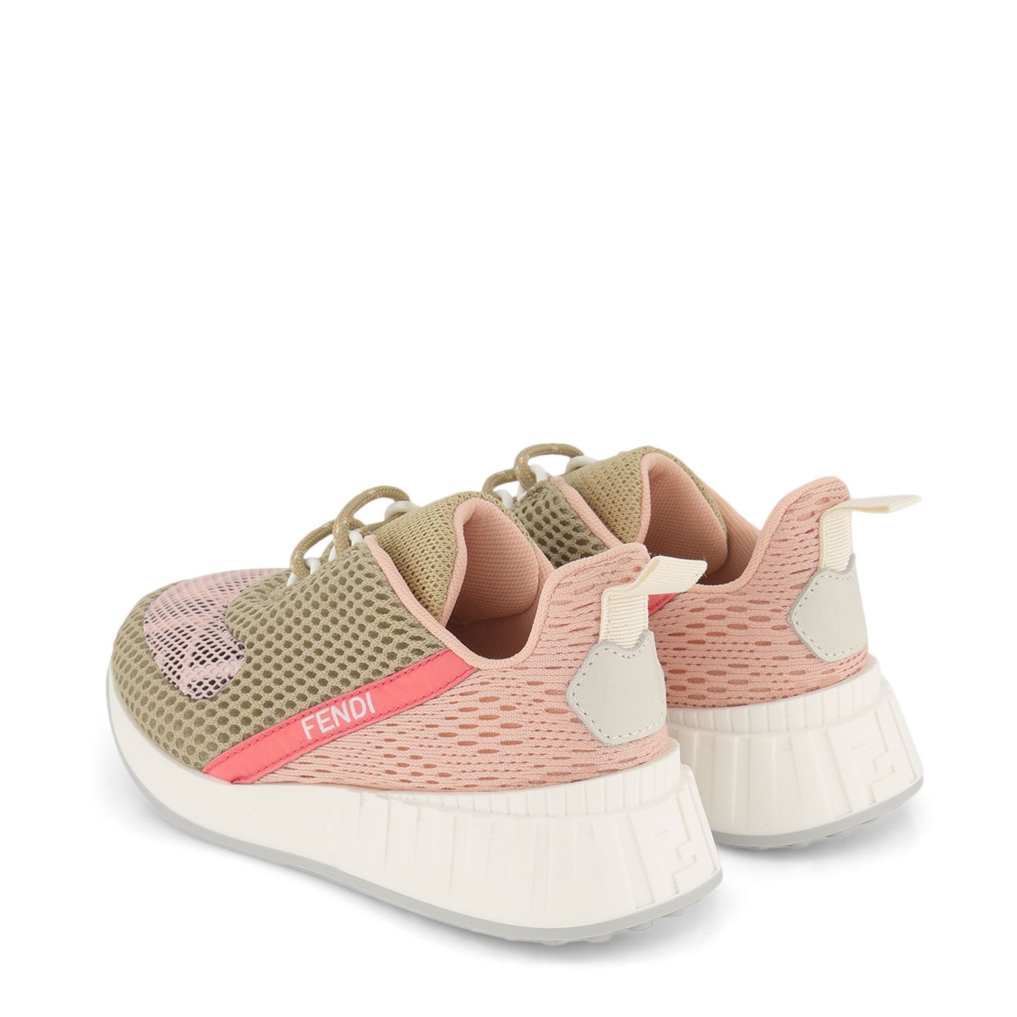 Fendi Girls Sneakers Logo Light Pink