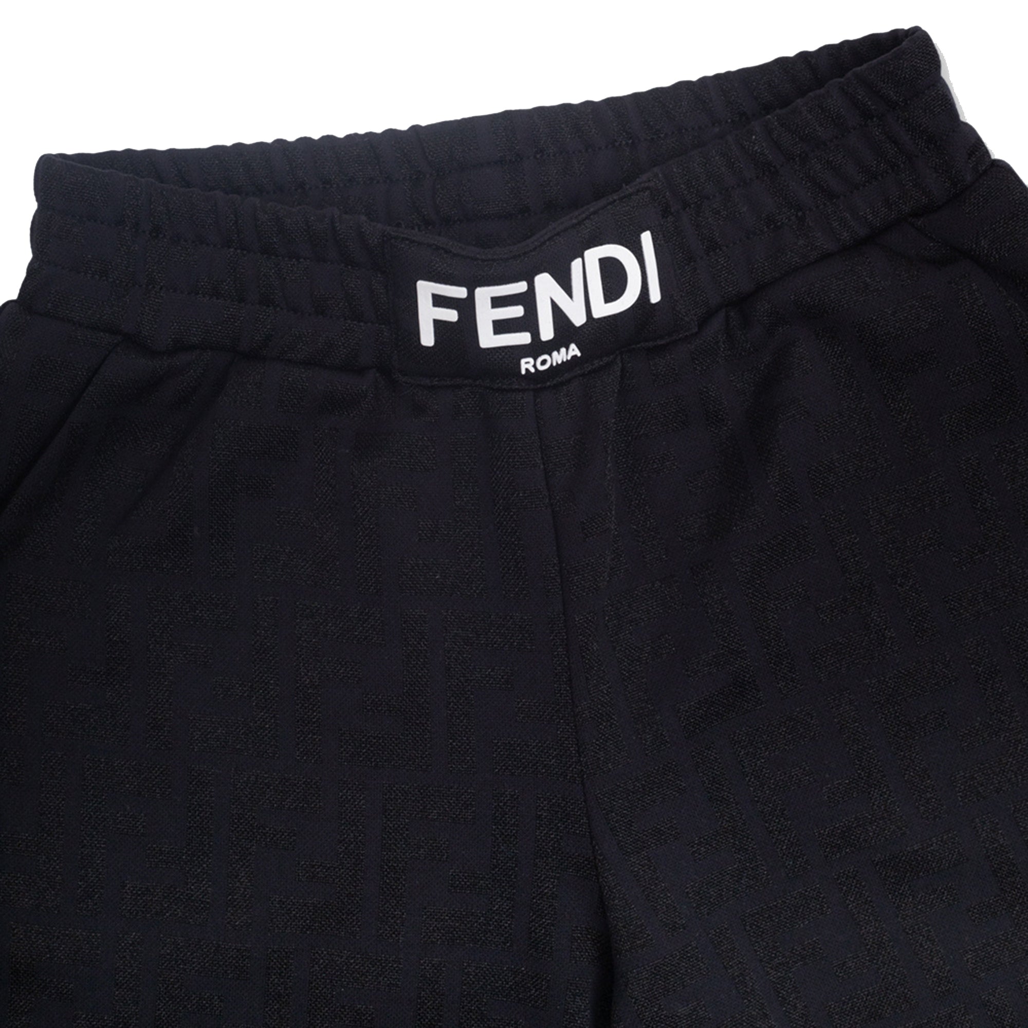 Fendi Girls Logo Shorts Black