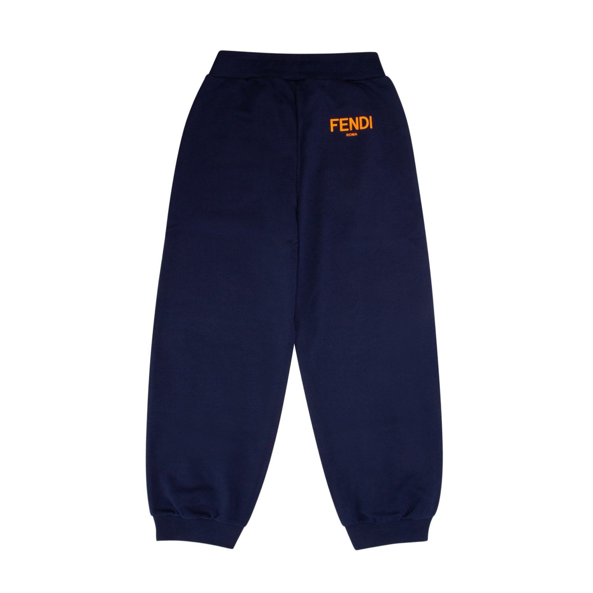 Fendi Boys Logo Jogger Sweatpants Navy