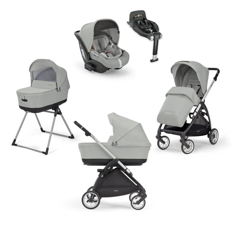 Electa System Greenwich Silver with Darwin Infant car seat and 360° i-Size base