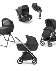 Electa System Upper Black with Darwin Infant car seat and 360° i-Size base