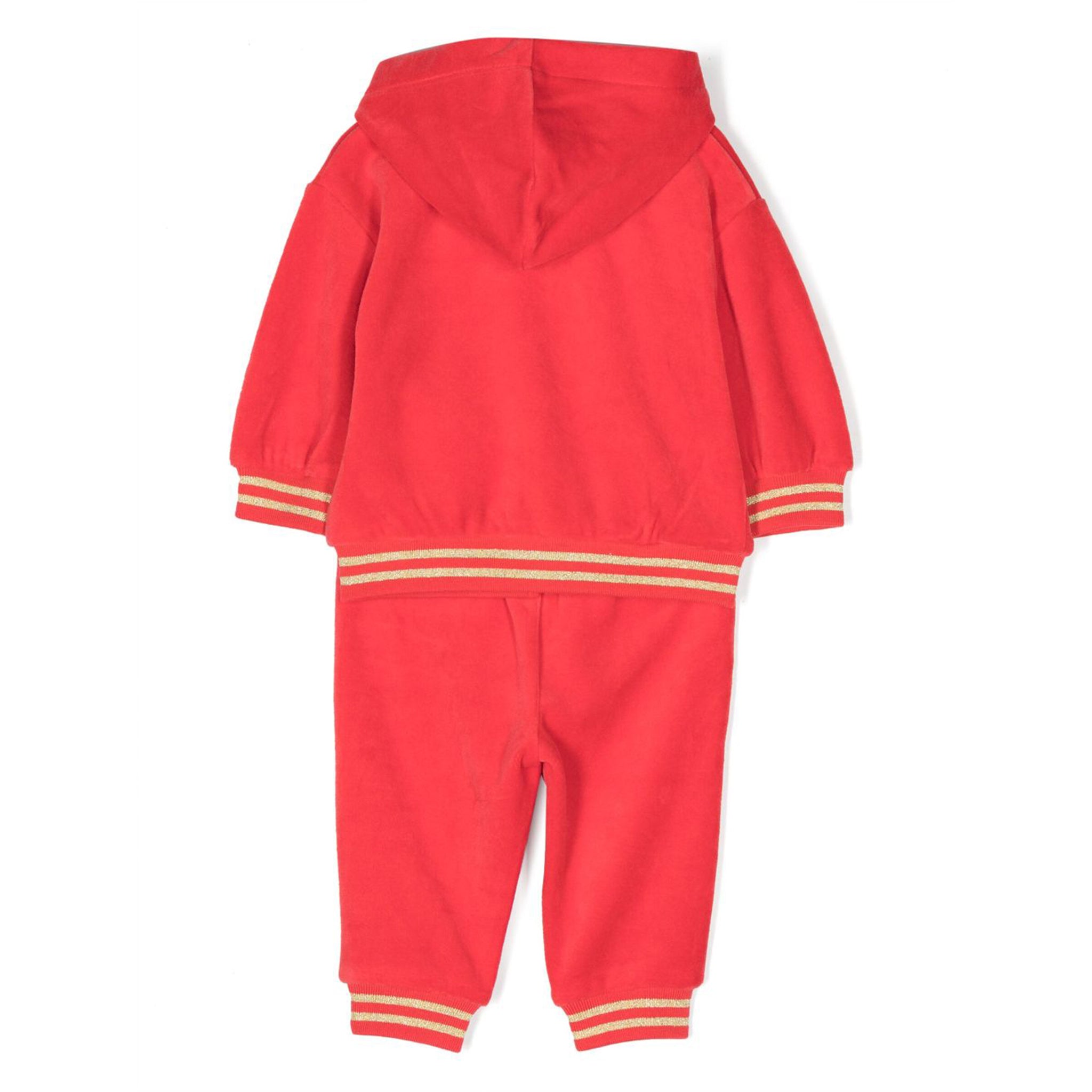 Moschino Baby Girls Teddy Tracksuit Set in Red
