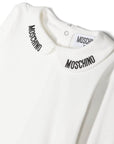 Moschino Baby Girls T-shirt and Skirt Set in White / Navy Denim