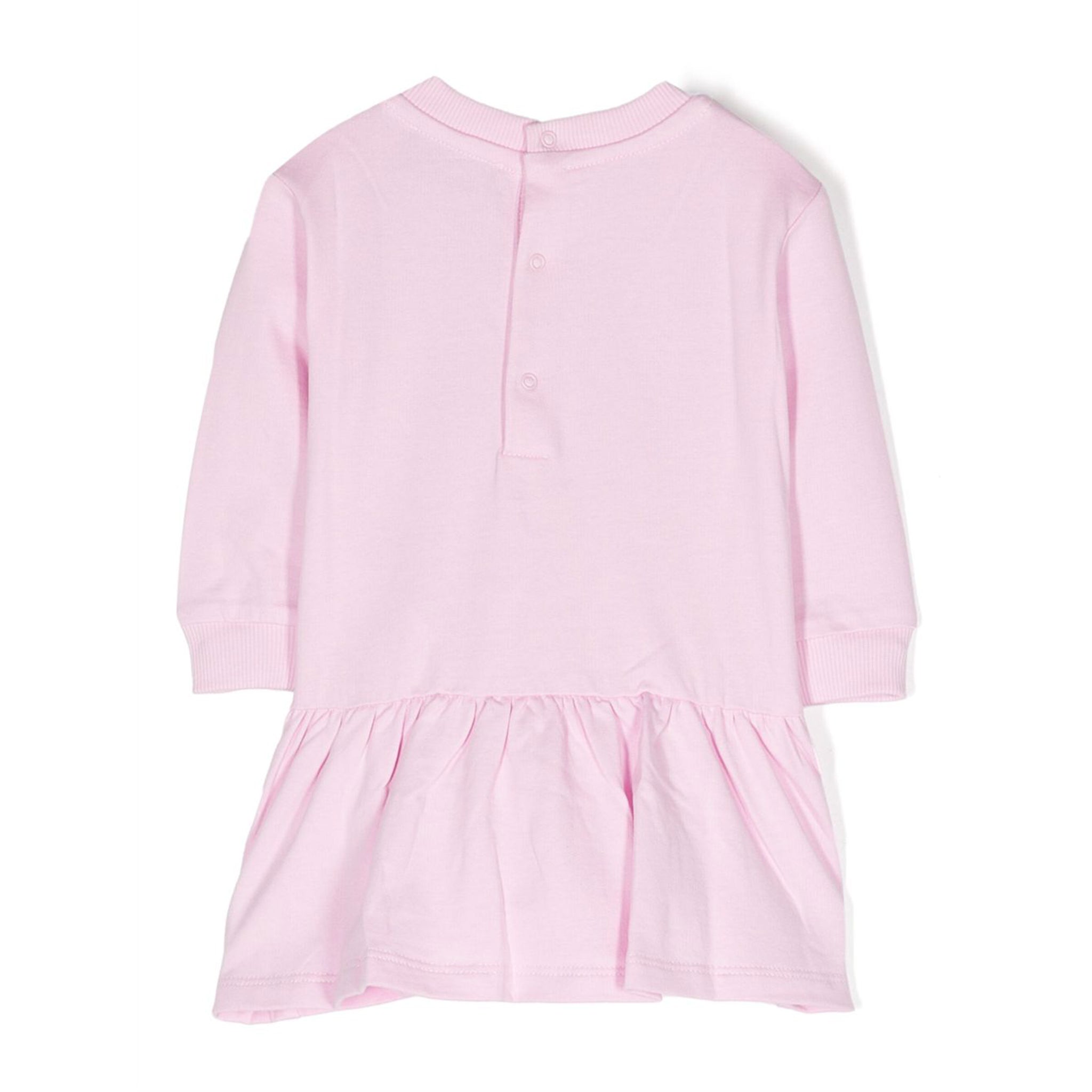 Moschino Baby Girls Teddy Sweater Dress in Pink
