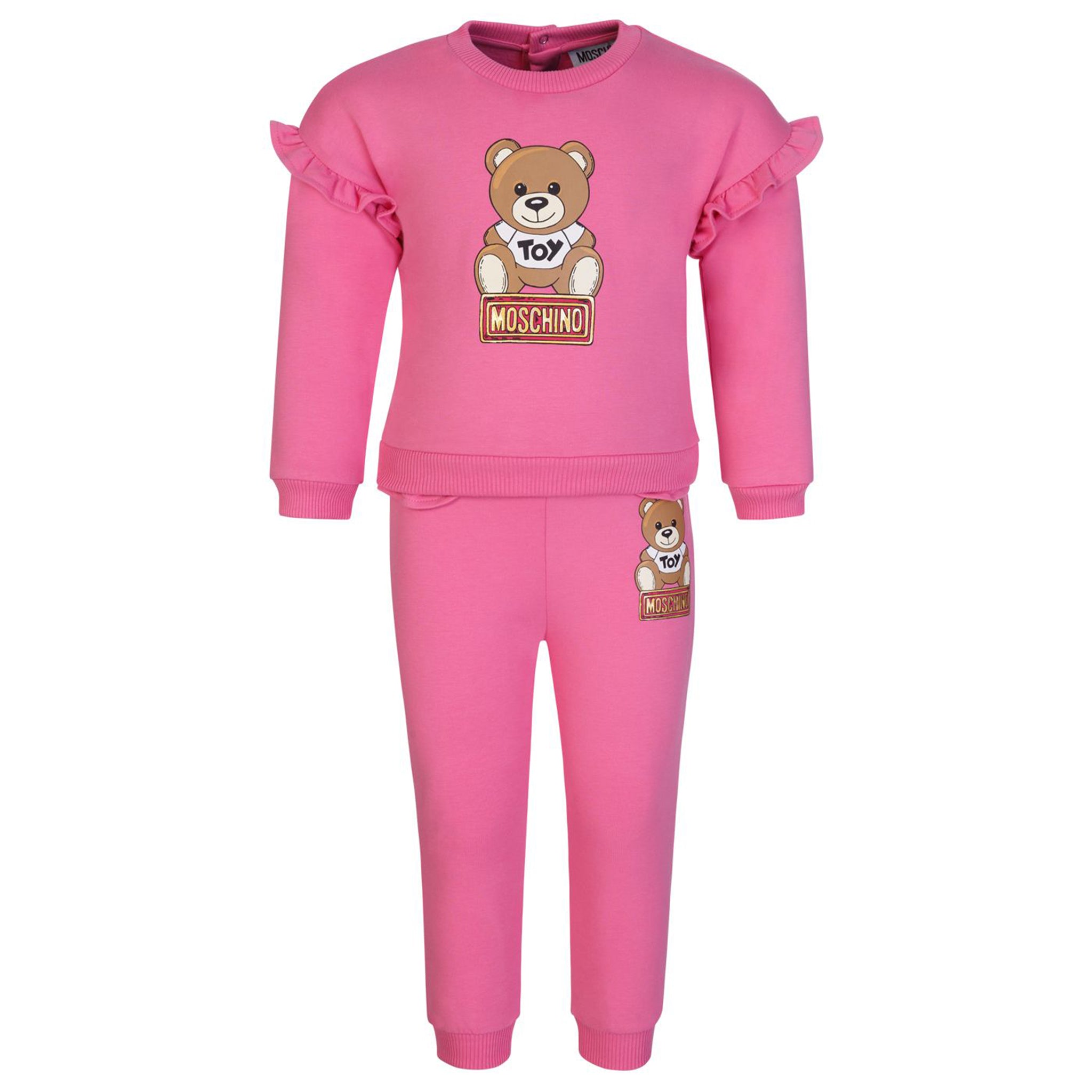 Moschino Baby Girls Tracksuit Set in Pink