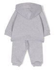 Moschino Baby Unisex Teddy Logo Tracksuit Set in Grey