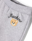Moschino Baby Unisex Teddy Logo Tracksuit Set in Grey