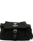 Moschino Unisex Teddy Logo Mothers Changing Bag in Black