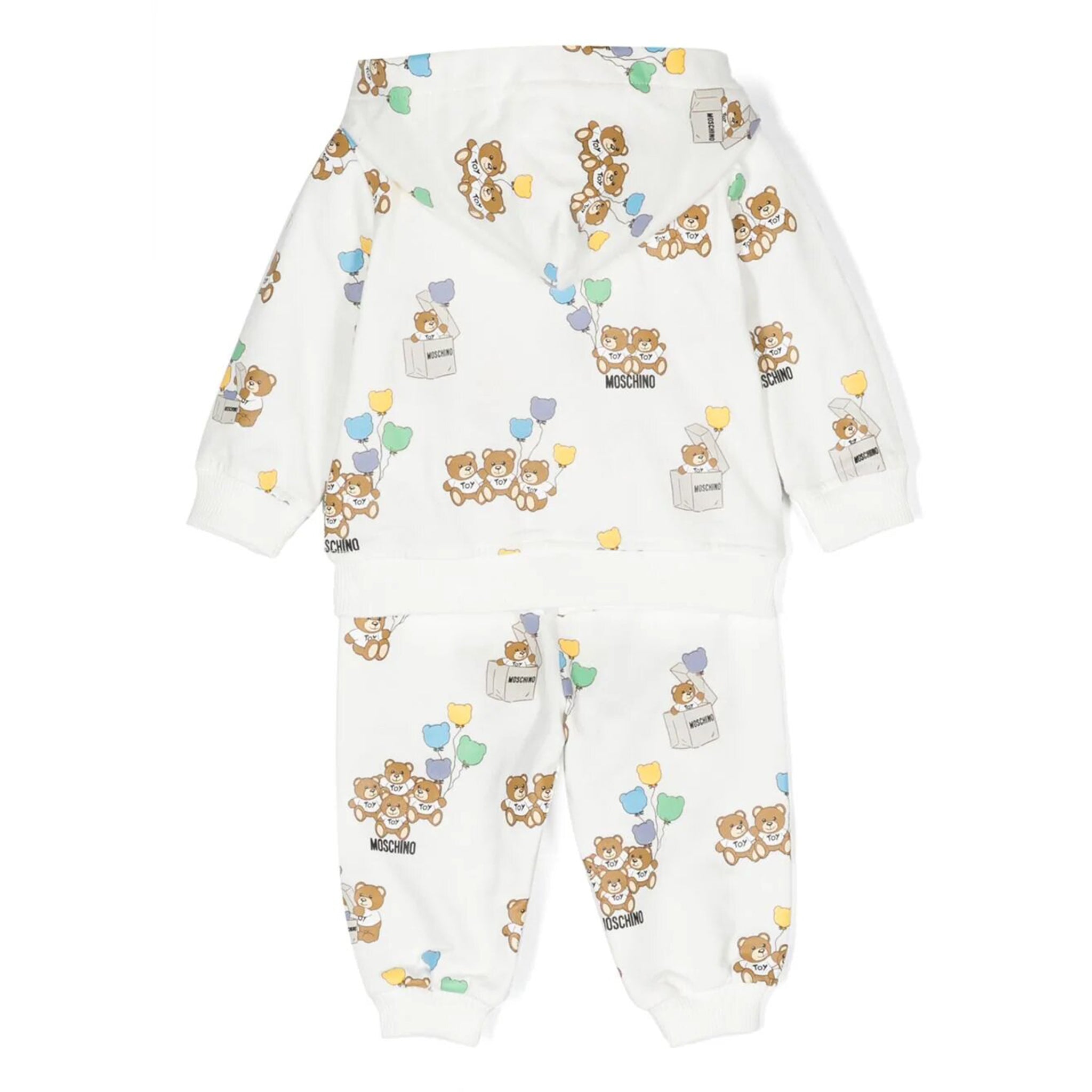 Moschino Baby Unisex Tracksuit Set in White