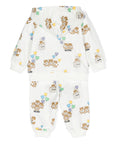 Moschino Baby Unisex Tracksuit Set in White