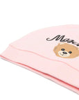 Moschino Baby Girls Teddy Logo Hat in Pink
