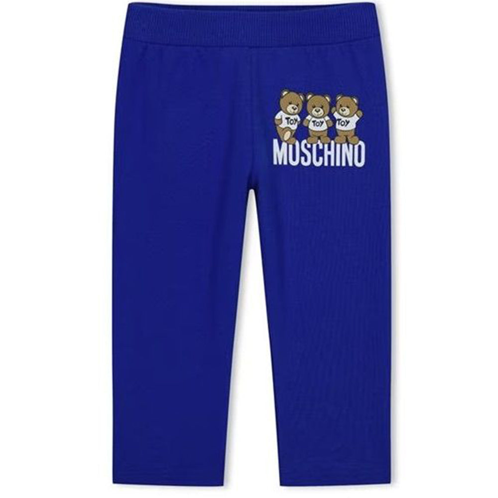 Moschino Baby Boys Logo Pants in Blue