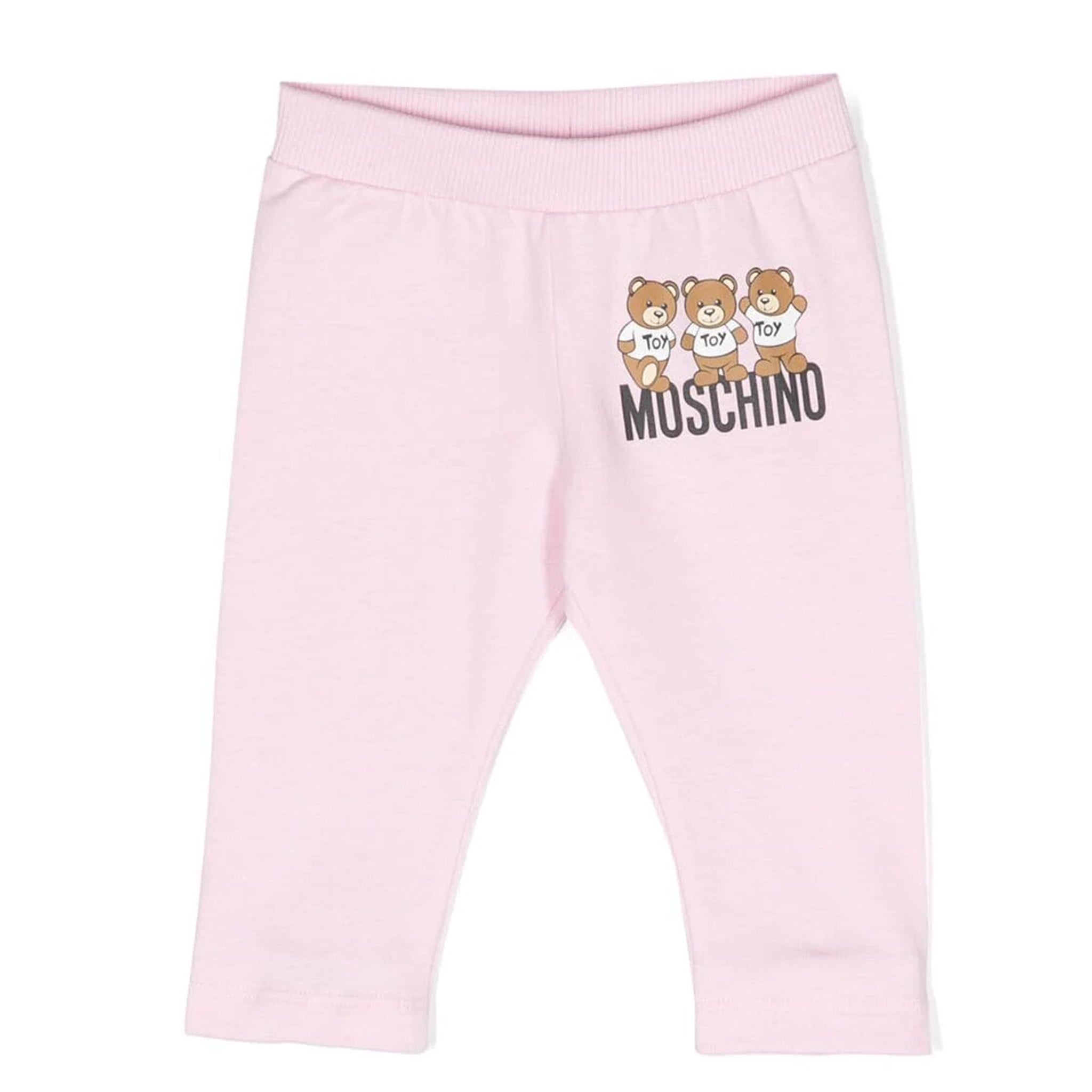 Moschino Baby Girls Logo Pants in Pink