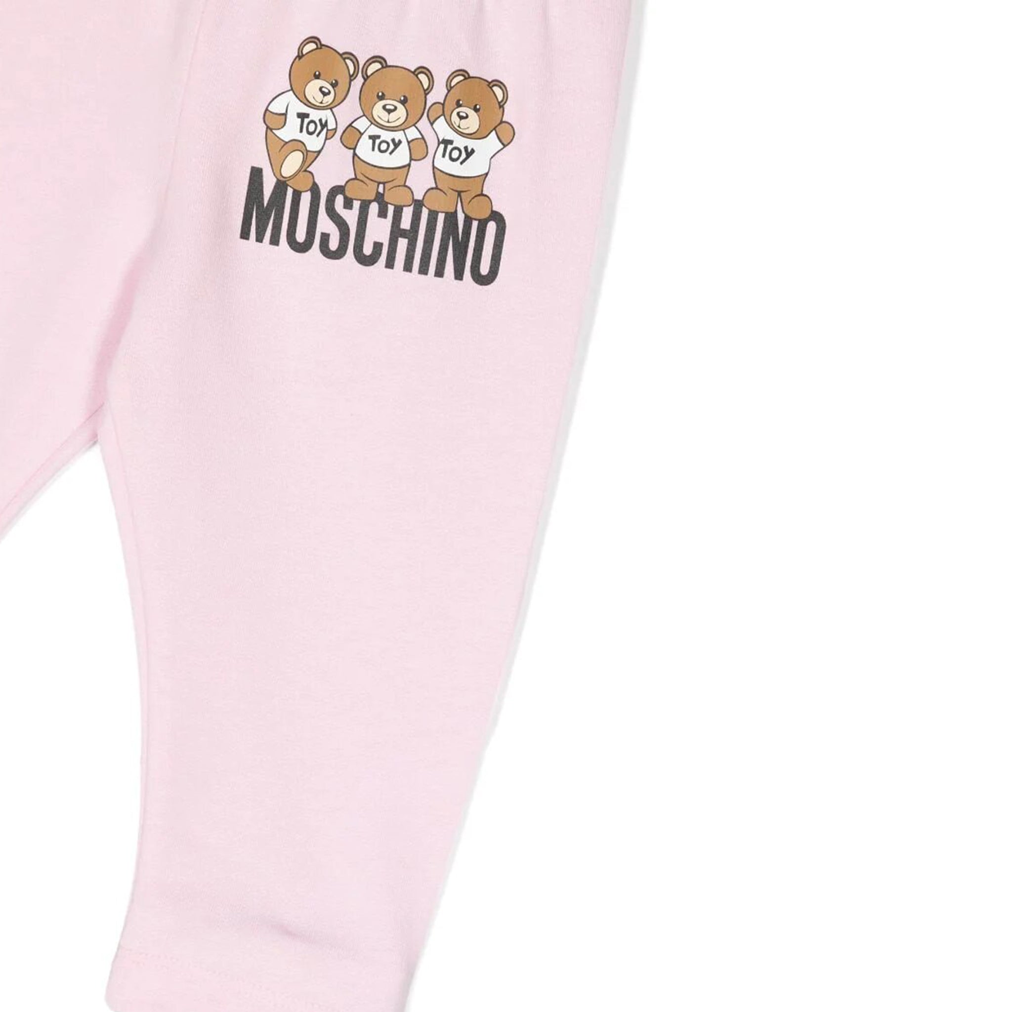 Moschino Baby Girls Logo Pants in Pink