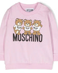 Moschino Baby Girls Teddy Sweater in Pink