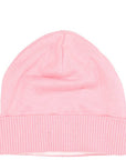 Lanvin Girls Logo Wool Beanie in pink