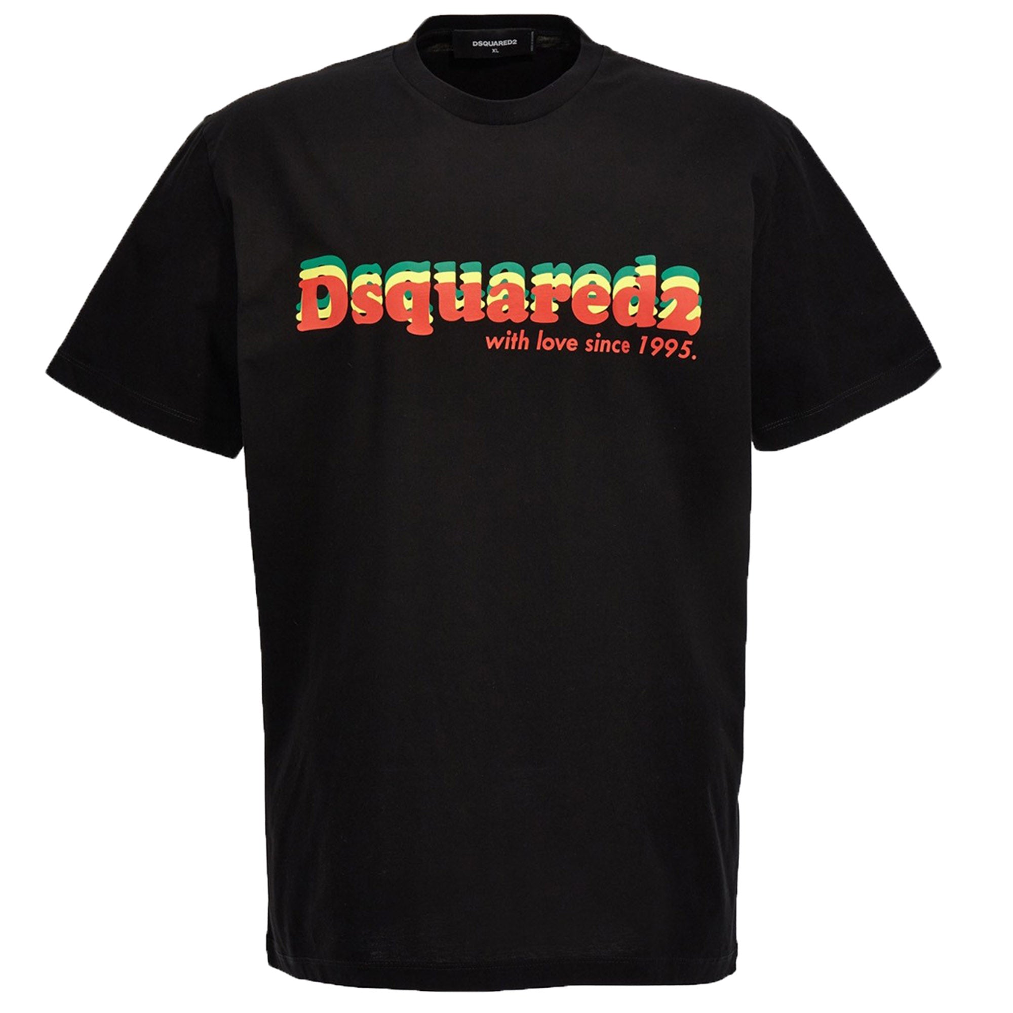 Dsquared2 Mens Logo Print T-shirt Black