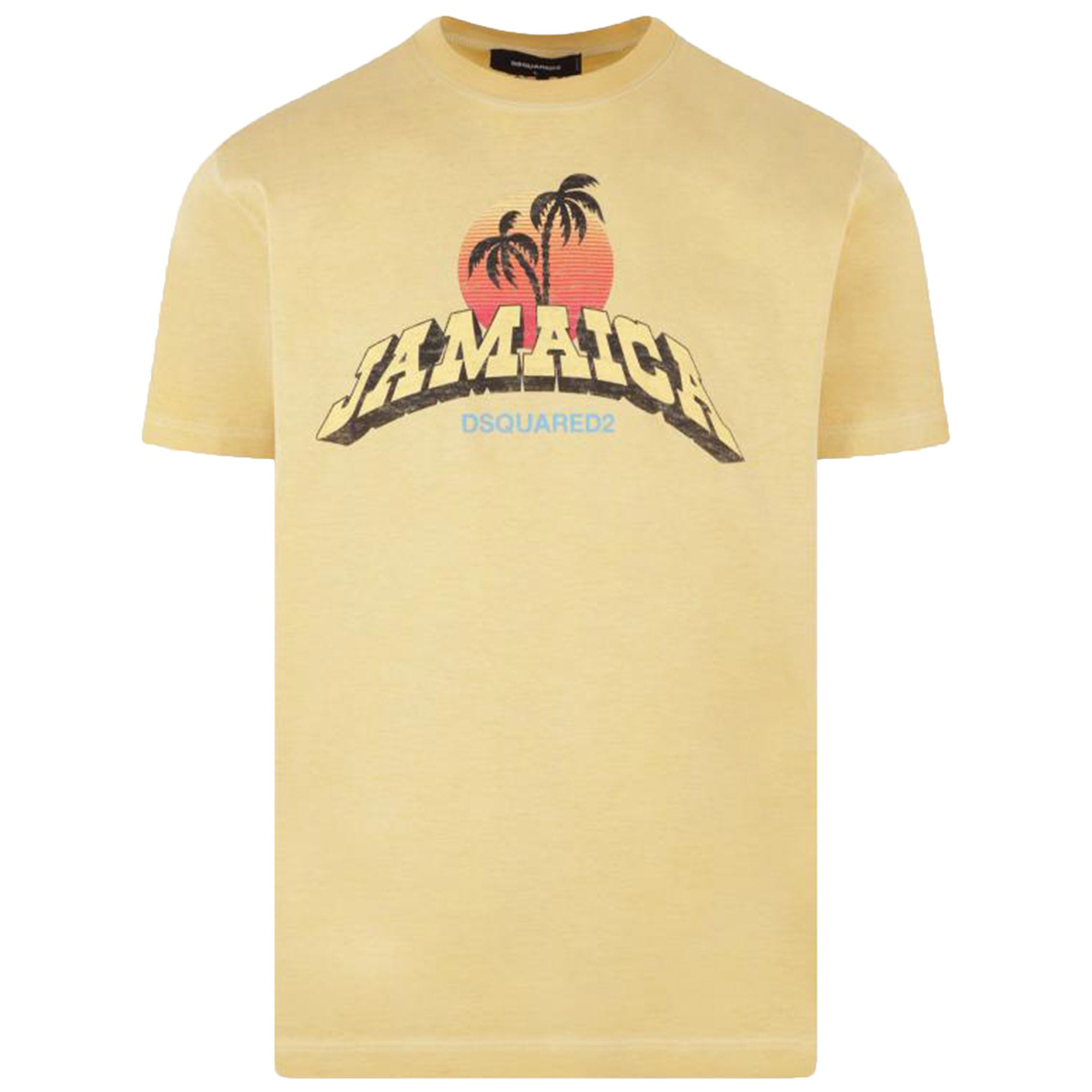 Dsquared2 Mens Jamaica T-shirt Yellow