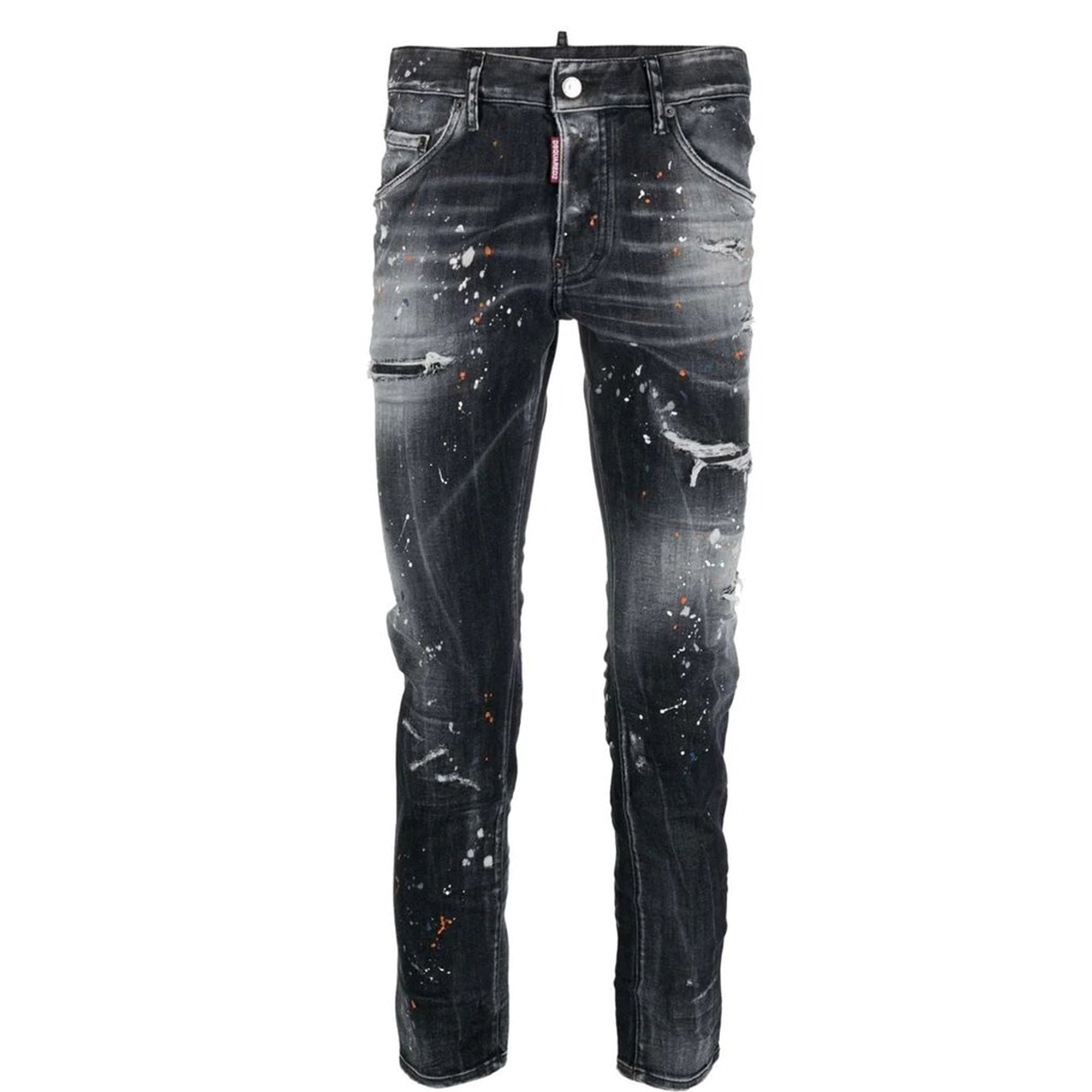 Dsquared2 Mens 5 Pocket Skater Jeans Black