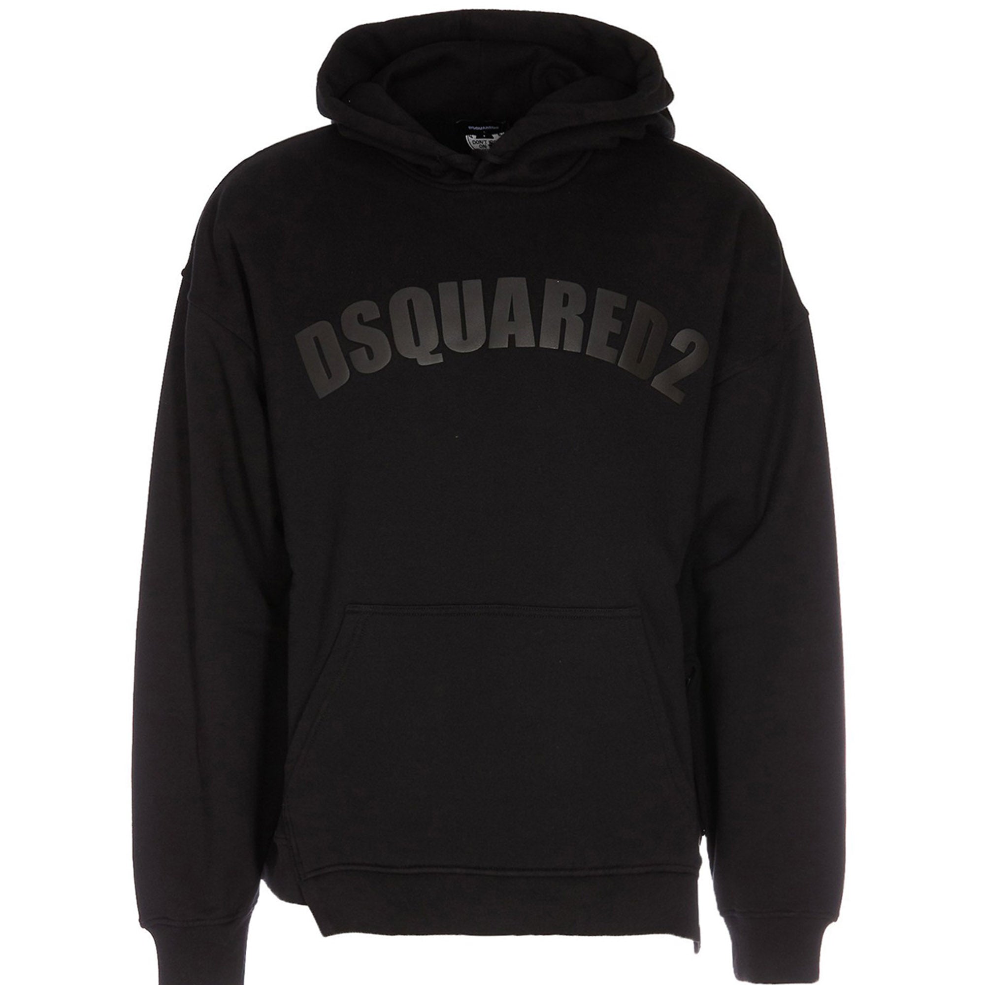 Dsquared2 Mens Relaxed Fit Logo Hoodie Black