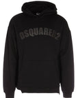 Dsquared2 Mens Relaxed Fit Logo Hoodie Black
