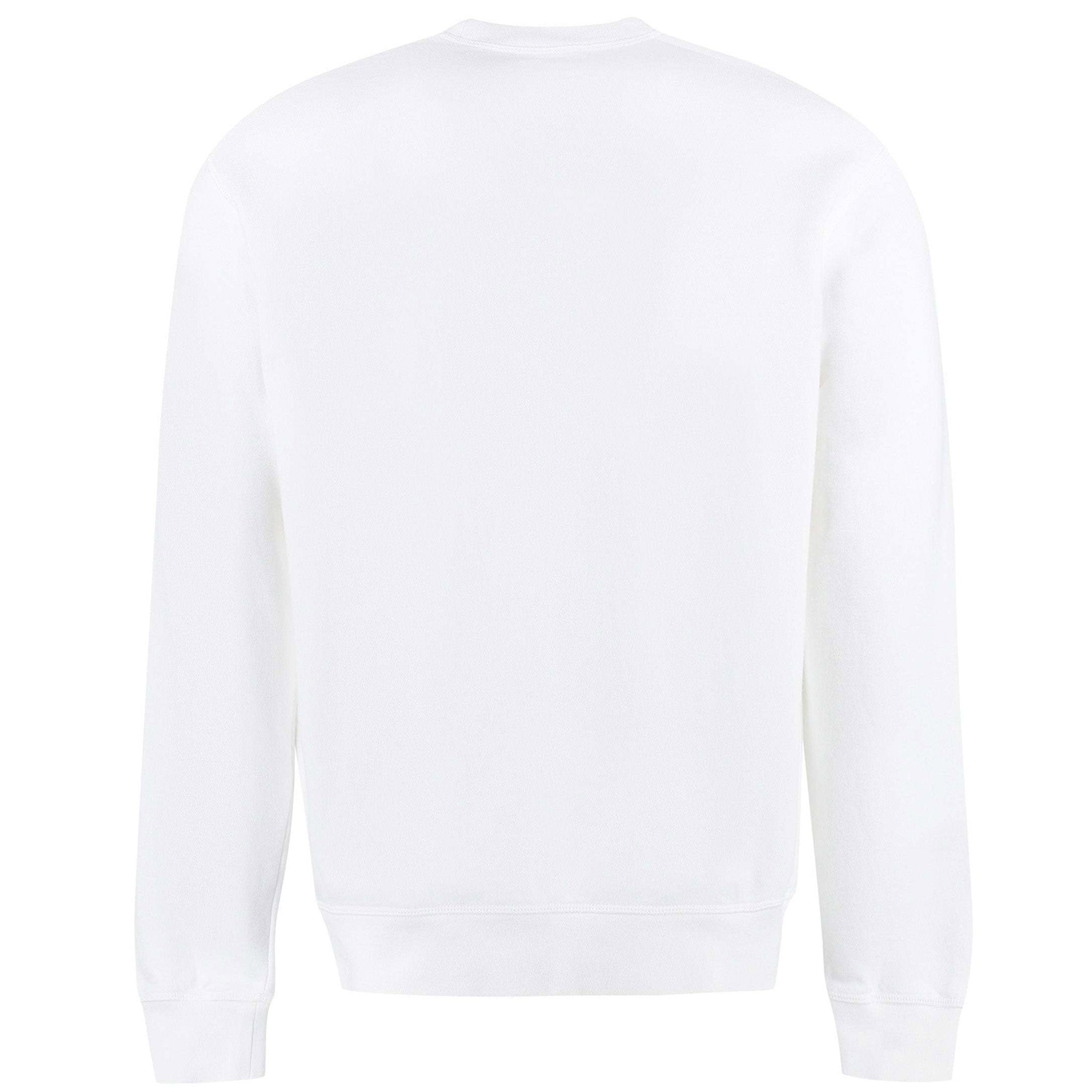 Dsquared2 Mens Logo Print Sweater White