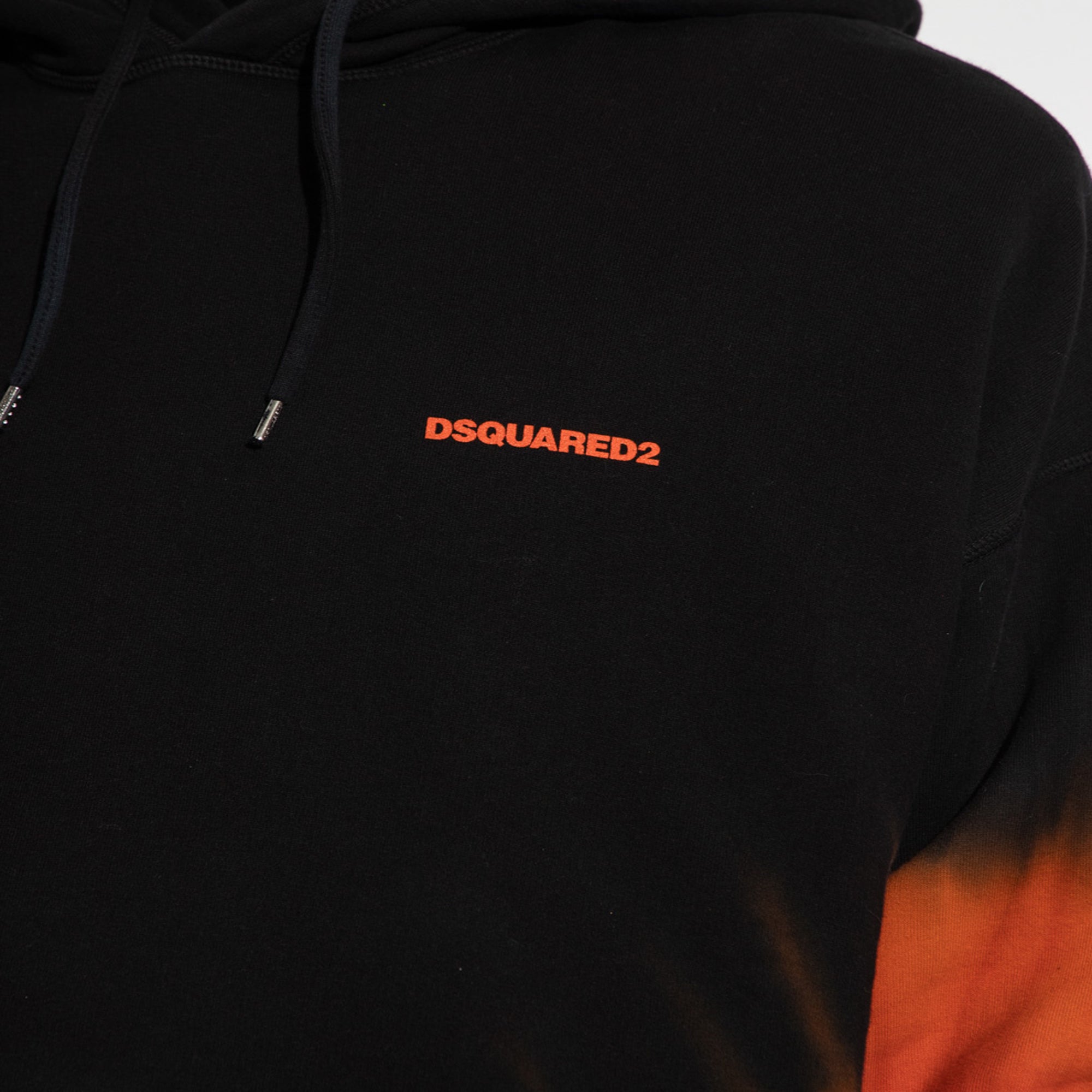 DSQUARED2 BLACK HOODIE WITH LOGO