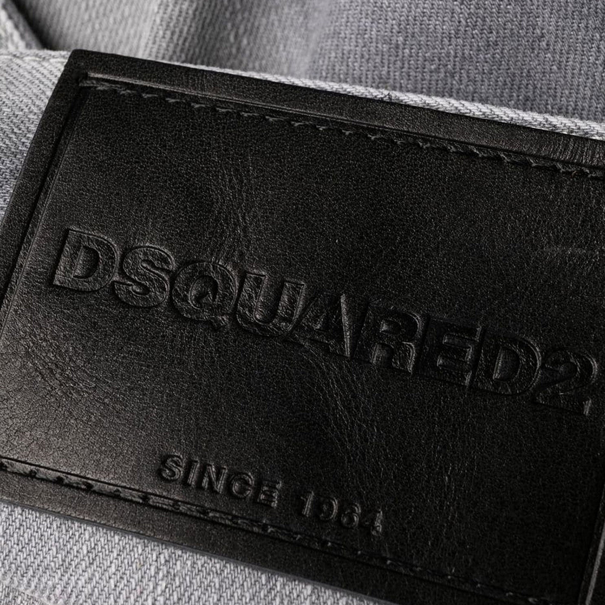 Dsquared2 Mens Washed Skater Jeans Light Grey