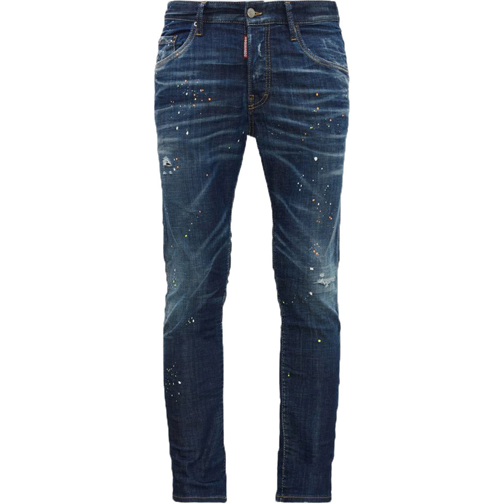 Dsquared2 Mens 5 Pockets Skater Jeans Blue