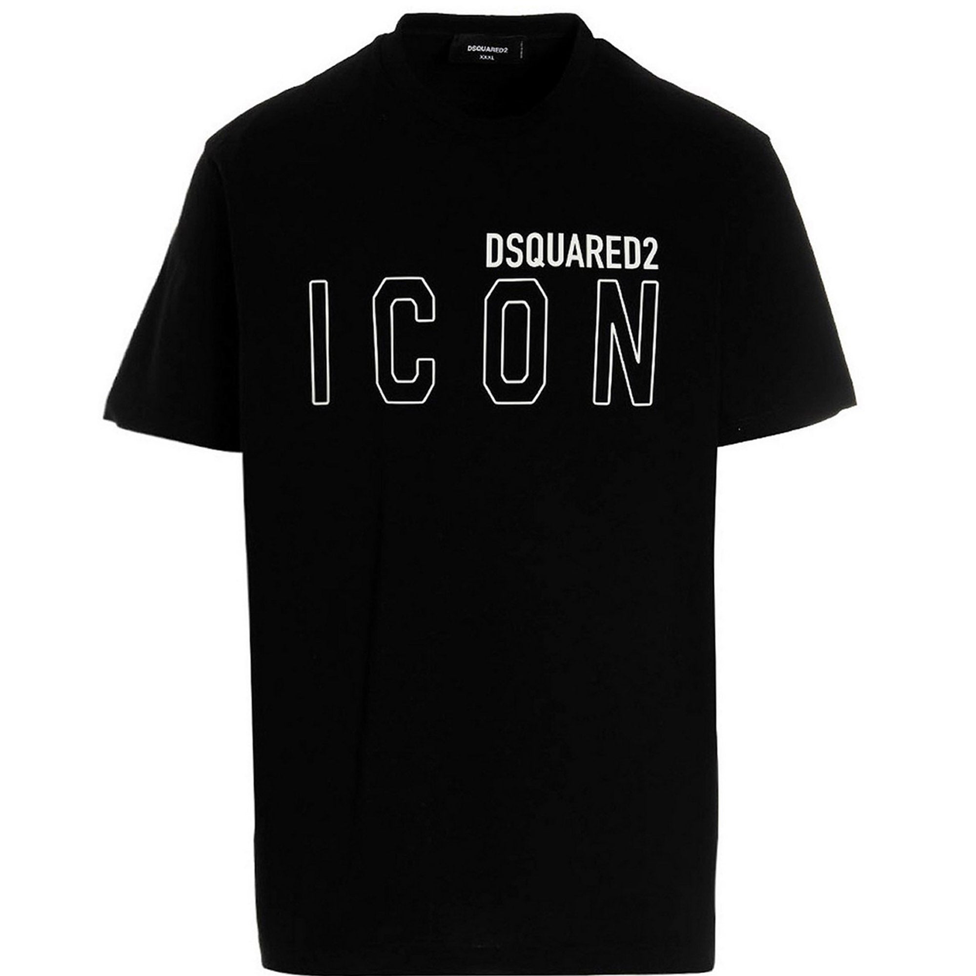 Dsquared2 Mens Icon Outline T-shirt Black