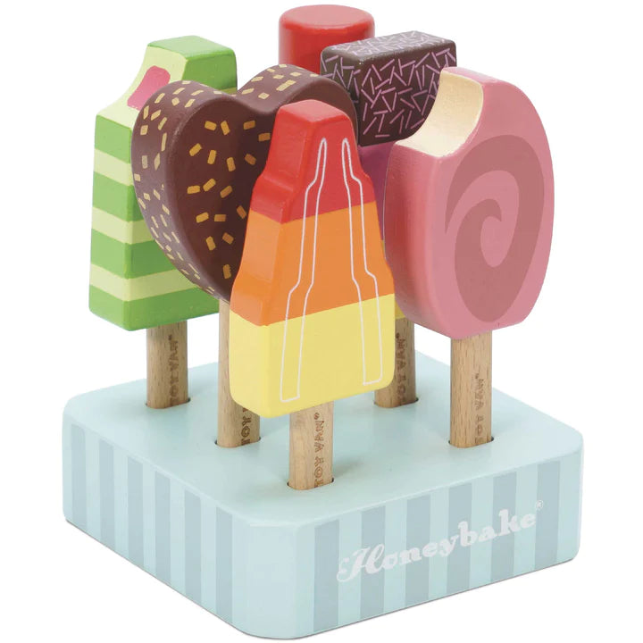 Le Toy Van Wooden Ice Lollies &amp; Popsicles Role Play Toy
