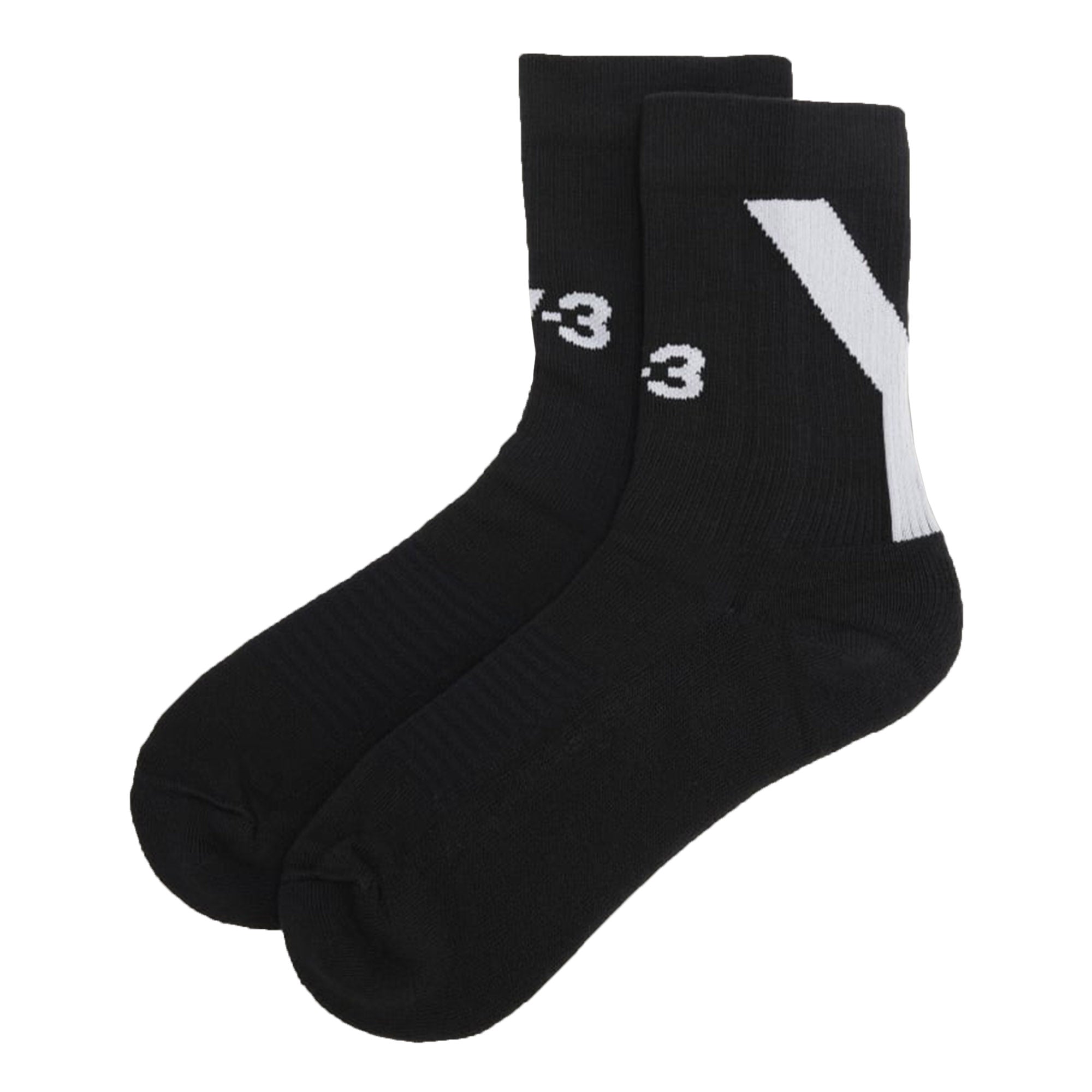 Y-3 Mens Hi Socks Black