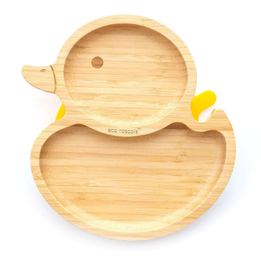 Eco Rascals Duck plate in yellow