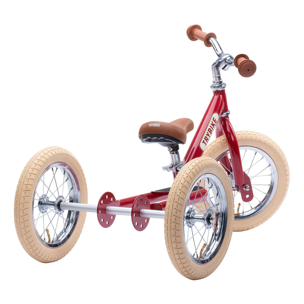 Trybike - Steel 2 In 1 Balance Trike - Vintage Red