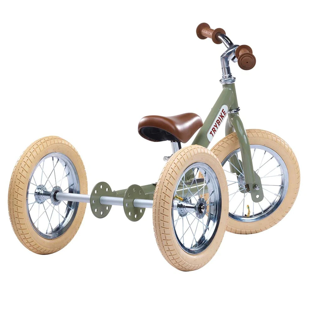 Trybike - Steel 2 In 1 Balance Trike - Vintage Green