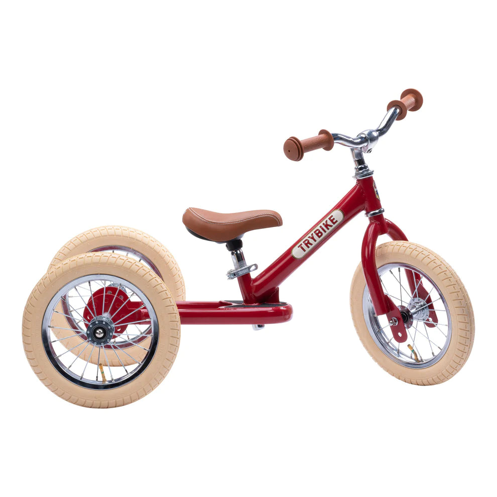 Trybike - Steel 2 In 1 Balance Trike - Vintage Red