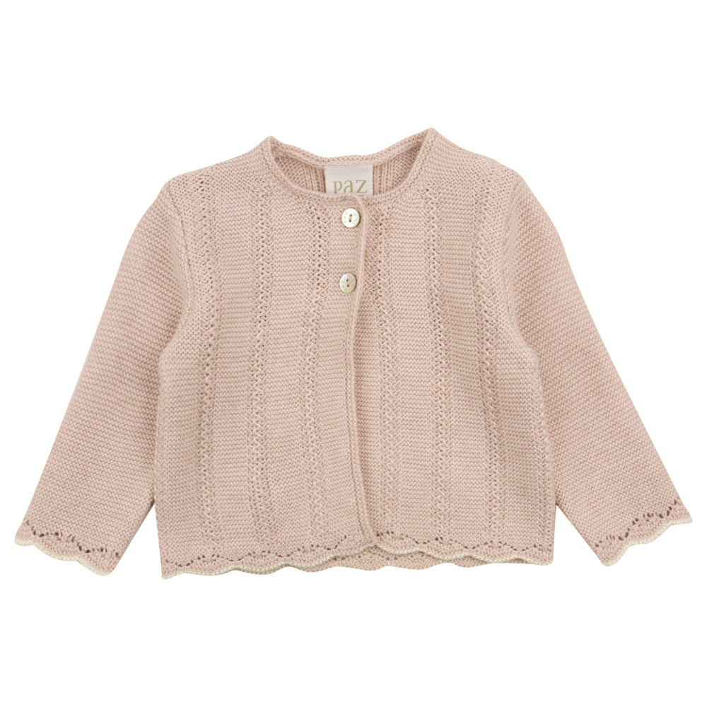 Paz Rodriguez Baby Girl Knitted Cardigan Pink