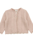 Paz Rodriguez Baby Girl Knitted Cardigan Pink