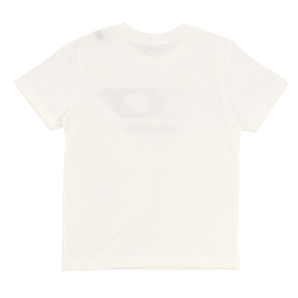 Diesel Boys Cotton Logo T-Shirt White
