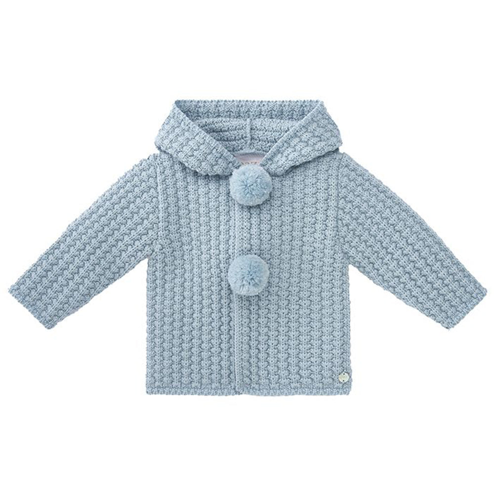 Paz Rodriguez Unisex Baby Knitted Coat Blue
