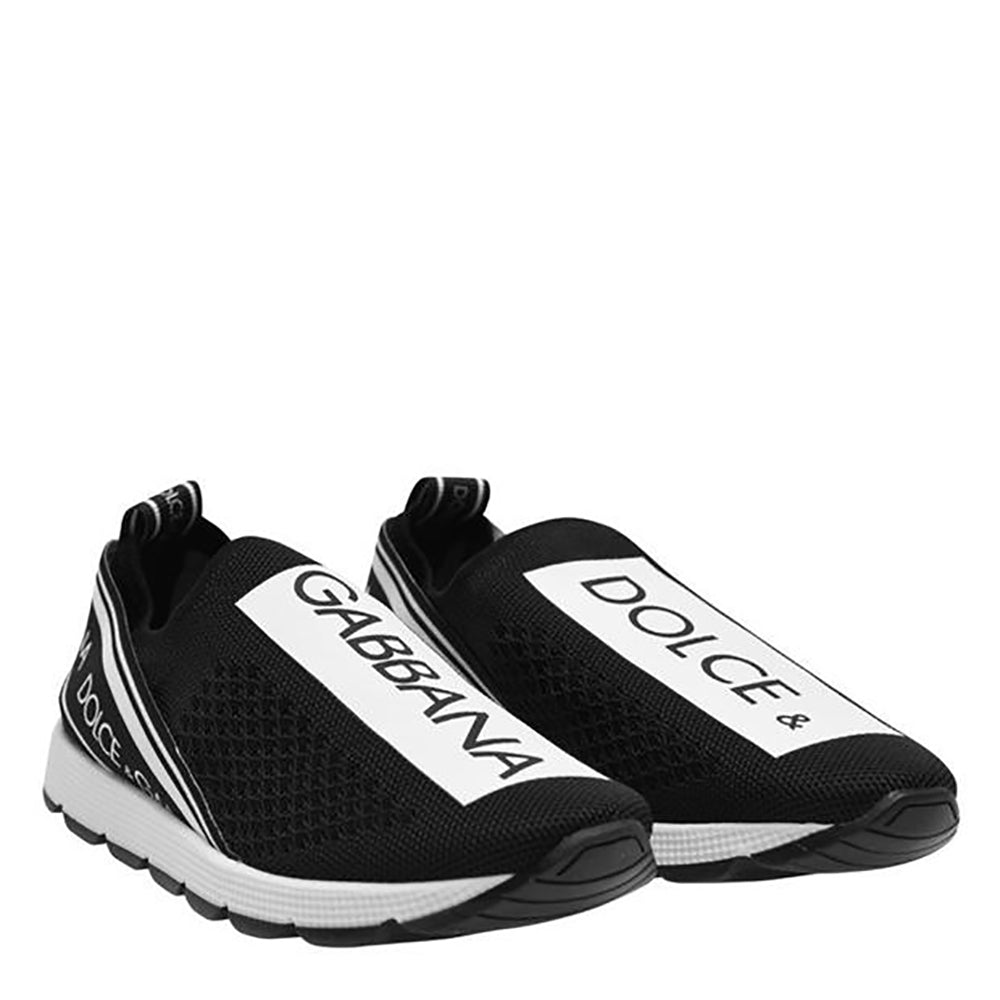 Dolce &amp; Gabbana Boys Logo Slip On Trainers Black