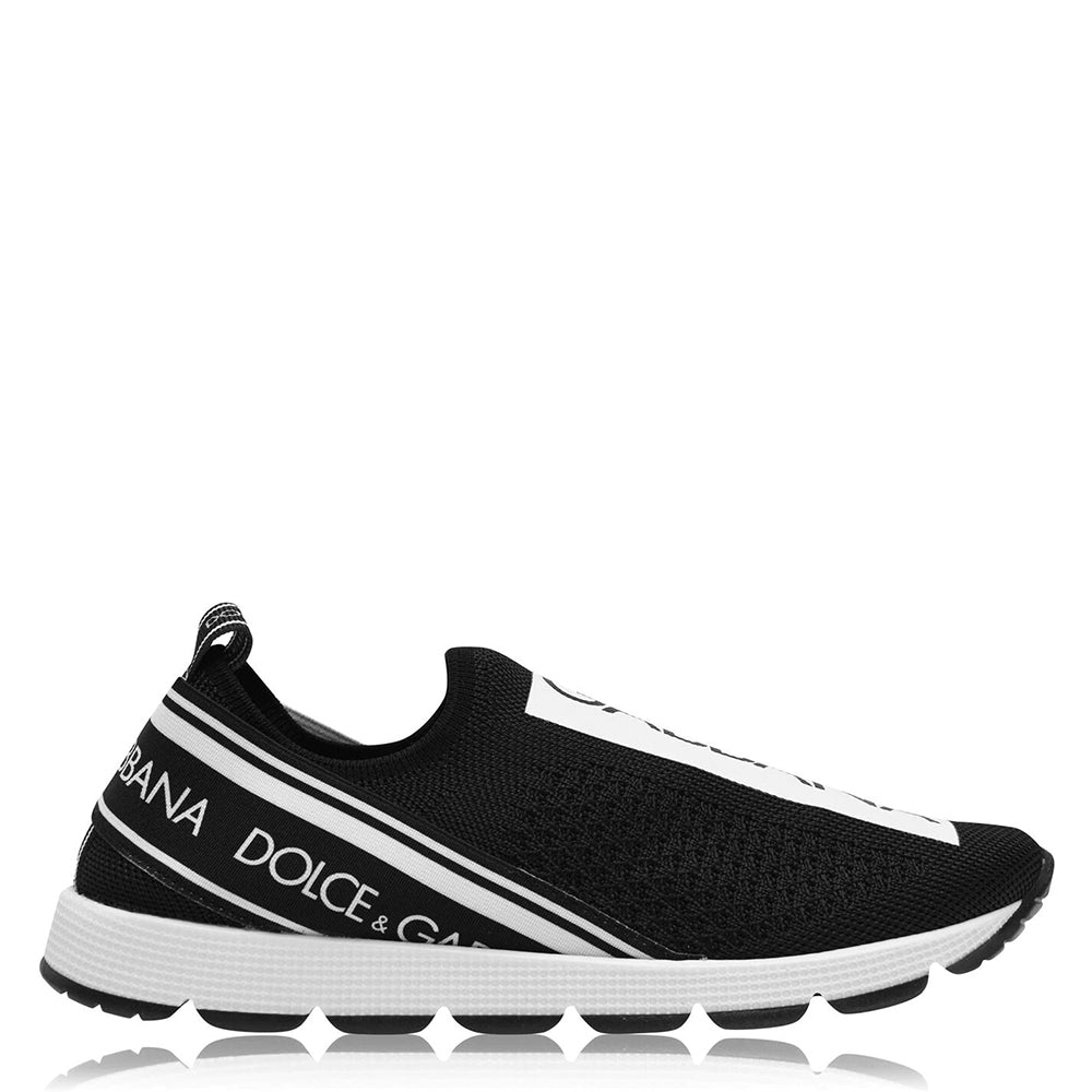 Dolce &amp; Gabbana Boys Logo Slip On Trainers Black