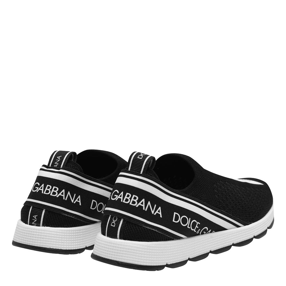 Dolce &amp; Gabbana Boys Logo Slip On Trainers Black