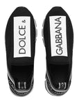 Dolce & Gabbana Boys Logo Slip On Trainers Black
