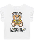 Moschino Girls Bear T-Shirt & Shorts Set White