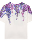 Dolce & Gabbana Girls Flower Graphic T-Shirt White