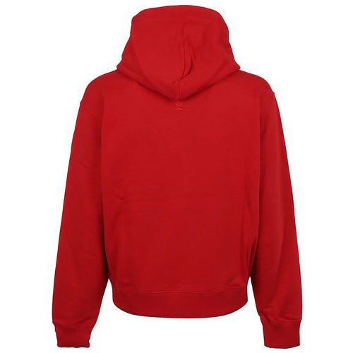 Kenzo Men&#39;s Logo Print Hoodie Cherry
