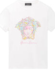 Versace Girls Medusa Graphic T-shirt White